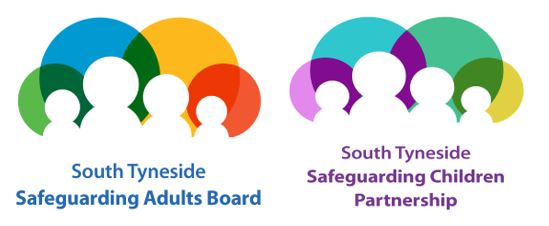 South Tyneside Safeguarding Adults Board & Safeguarding Children Partnership logos